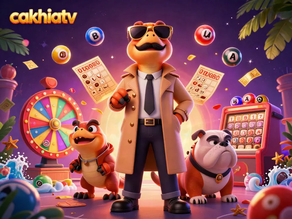 Experience the thrill of cakhiatv’s dynamic gaming scene with colorful lottery elements.