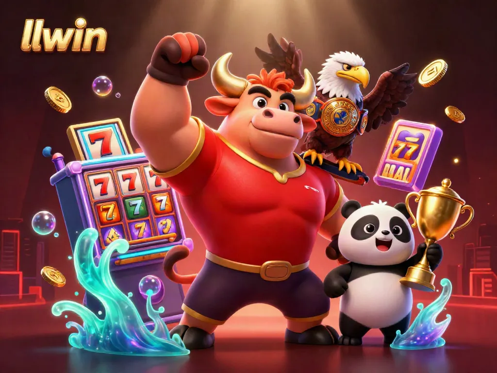 Experience winning moments at llwin with vibrant characters celebrating a jackpot.
