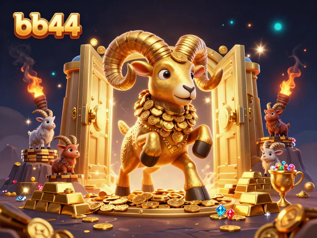 Experience thrilling gameplay with bb44's captivating golden elements and engaging casino atmosphere.