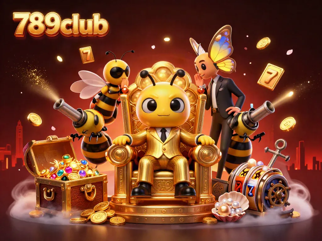 Engage in thrilling gaming at 789club with vibrant casino elements and interactive characters.
