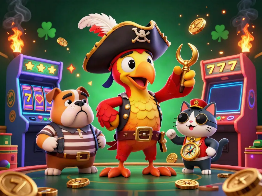 Experience thrilling gameplay with Go88 in this vibrant casino illustration showcasing dynamic game elements.