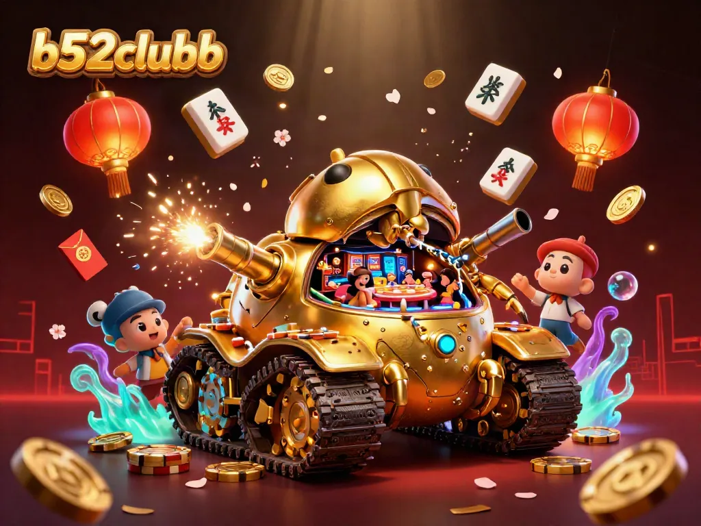 Experience thrilling gameplay at b52clubb with a vibrant casino scene featuring a golden beetle tank!