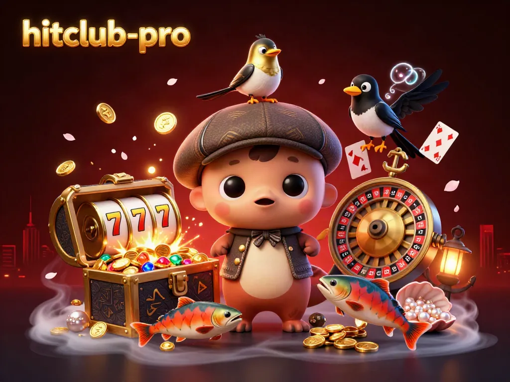 Experience the thrill of hitclub-pro with cute characters and vibrant casino elements in a lively underwater setting.
