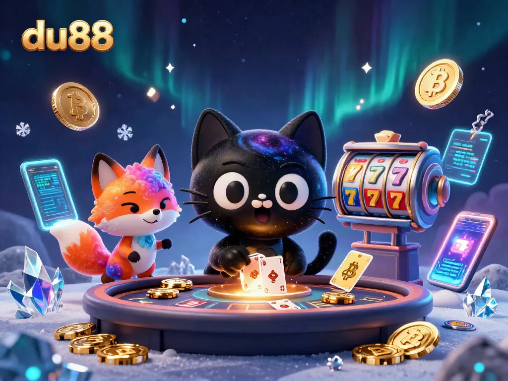 Engage with du88 in a dynamic cosmic casino scene featuring interactive elements and winning opportunities.
