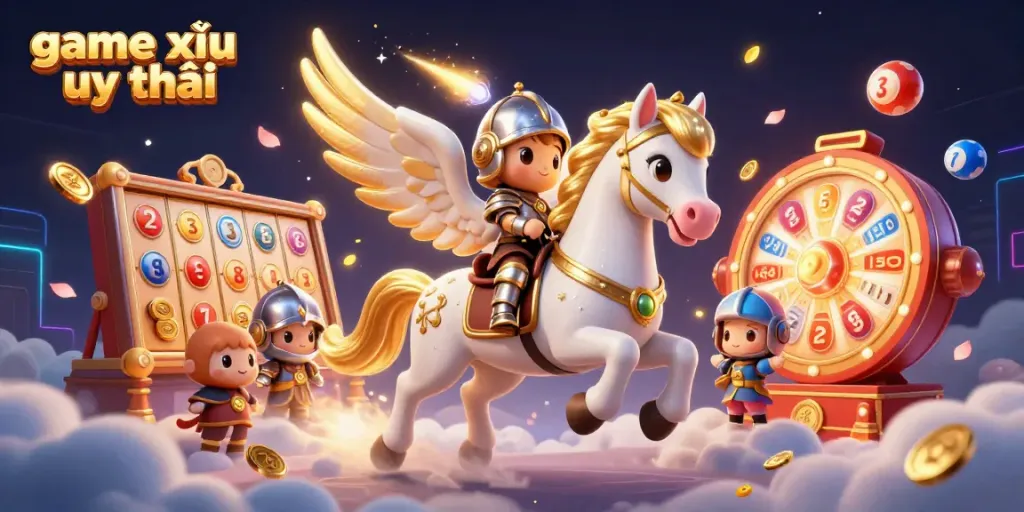 Engage with game tài xỉu uy tín featuring vibrant slot reels and golden coins in an immersive 3D scene.