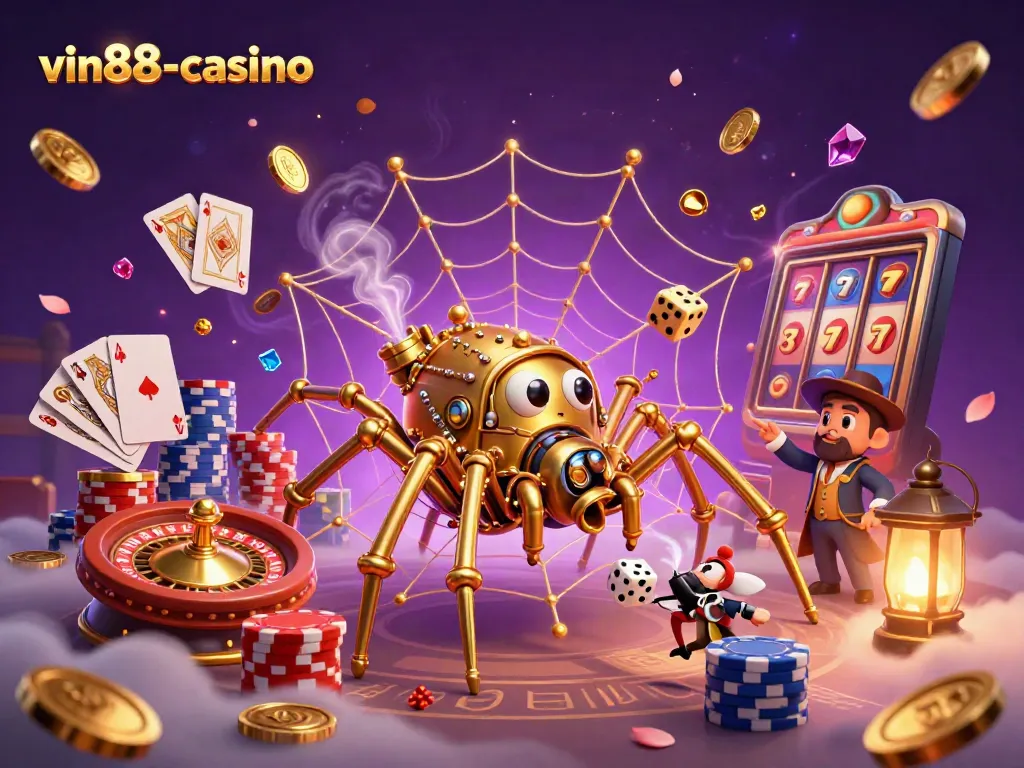 Engage in thrilling gameplay at vin88-casino with golden slots, roulette, and exciting gaming elements!